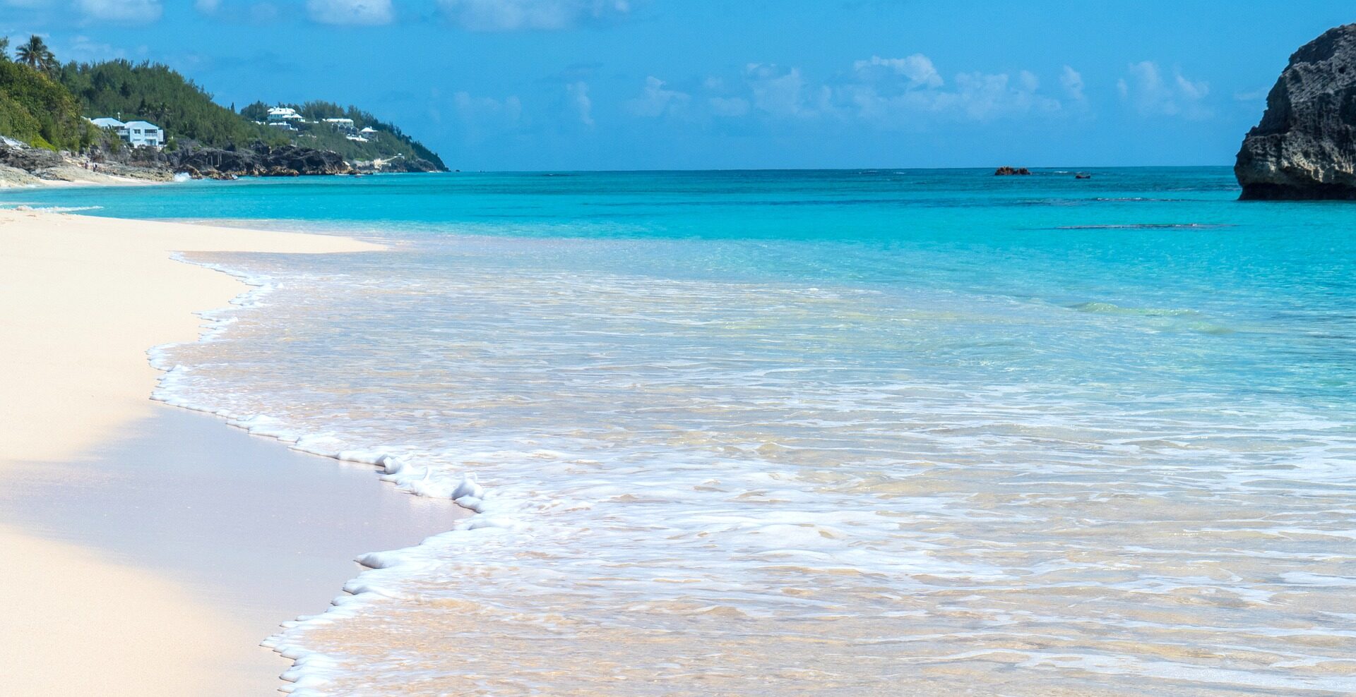 Bermuda beach by Larry White