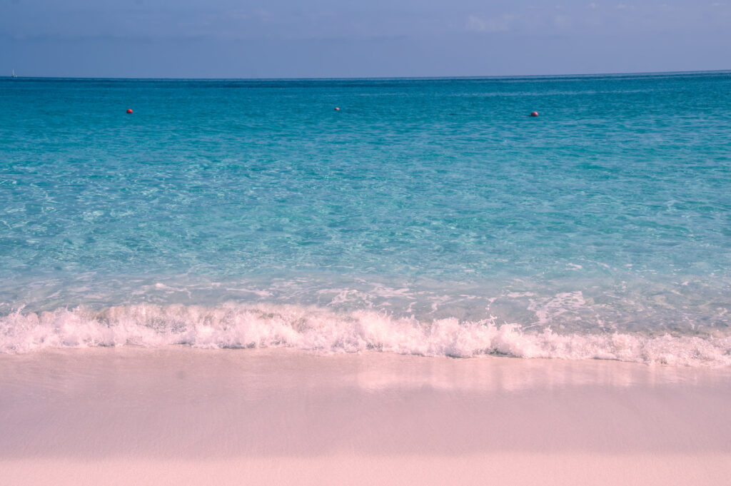 Pink sand beaches
